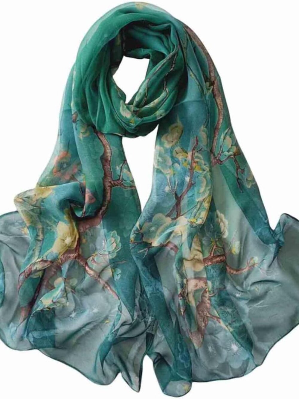 Scarfs for Women Lightweight Scarves Elegant Floral Pattern Sheer Scarfs Shawls